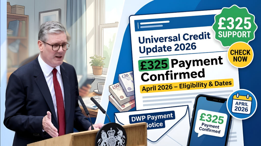 DWP £325 Universal Credit Payment April 2026