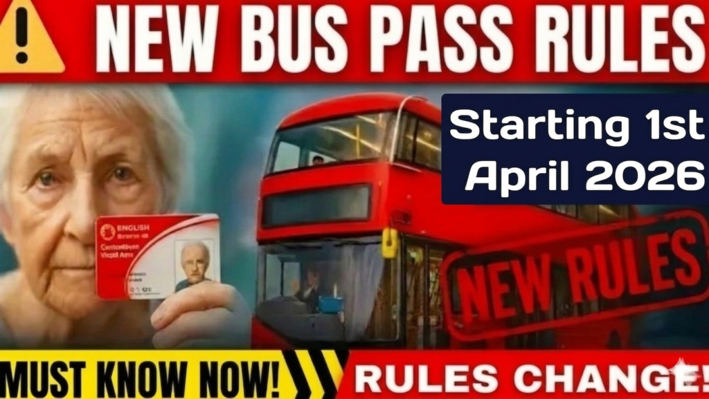 UK Bus Pass Changes April 2026